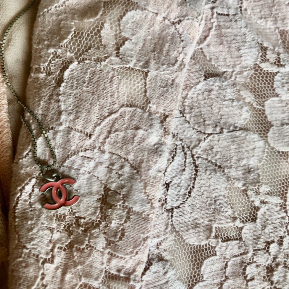 BARBIECORE Y2K VTG. Free Hug! Jacket Small Suit Pink Lace Lightweight BLAZER - Picture 9 of 10